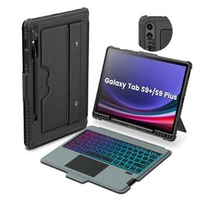 Samsung Galaxy‎ Tab S9 Plus/S10 Plus Keyboard Case with Backlit Detachable